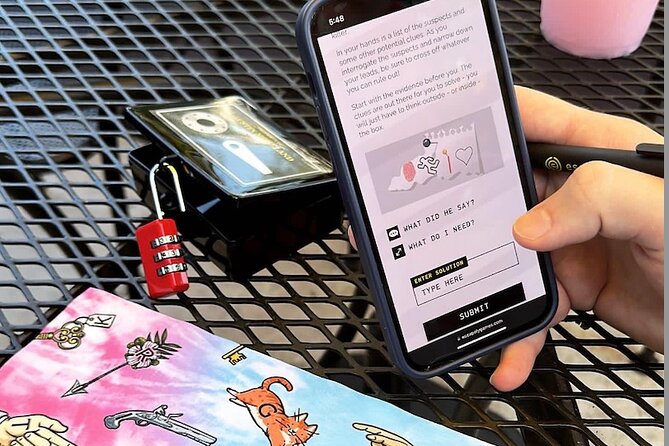Outdoor Escape Room in San Jose - Downtown - Puzzles, app hints, and the game box: how it plays